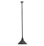 Vintage Industrial Pendant with Antiqued Steel Cone Shade