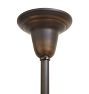Burnished Antique Pendant With Intricately Etched Vintage Shade