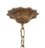 Vintage Art Deco 5-Light Candle Chandelier