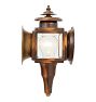 Vintage Nautical-Style Brass Lantern Sconce