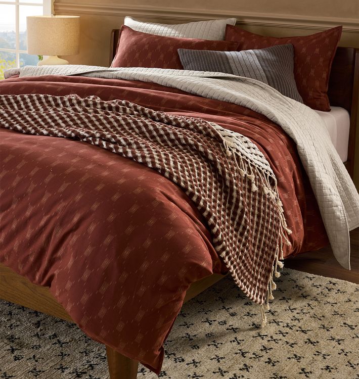 Handwoven Ikat Cotton Duvet &amp; Shams