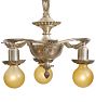 Antique Silver Plated Classical Revival Chandelier