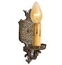 Vintage Romance Revival Sconce with Crown & Shield Motif