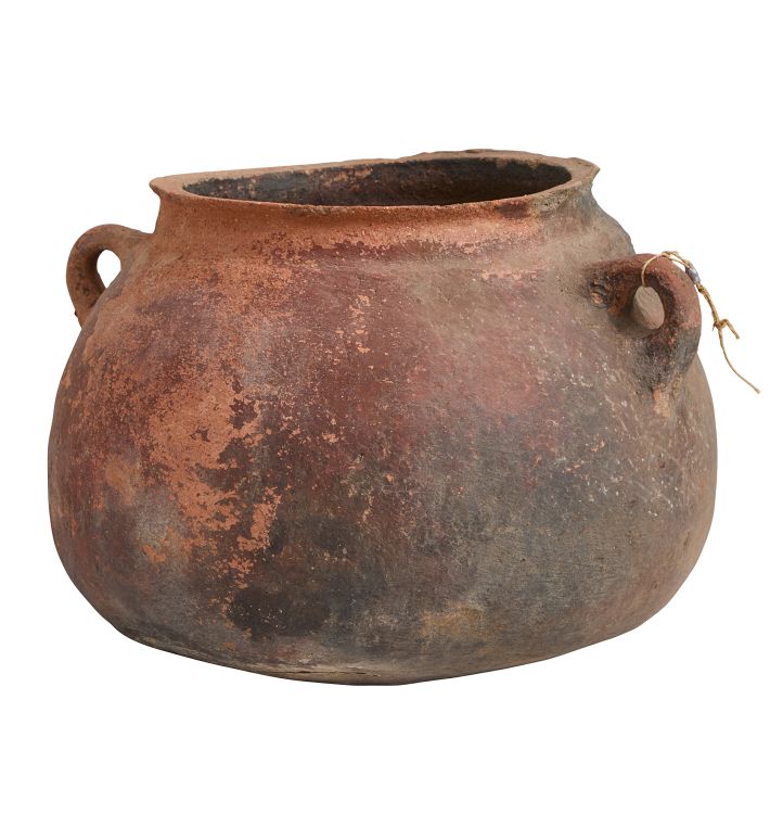 Vintage Turkish Terra Cotta Storage Vessel
