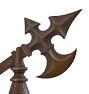 Vintage Romance Revival Bronze Battle Axe Sconce