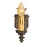 Vintage Romance Revival Sconce with Crown &amp; Shield Motif