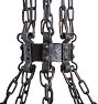 Weighty Tiered Cast Iron Romance Revival Candle Chandelier