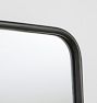 Double Vanity Rounded Rectangle Metal Framed Mirror