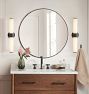 Round Metal Framed Mirror