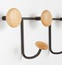 Pebbled 9 Hook Rack