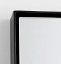 Rectangle Floating Metal Framed Mirror