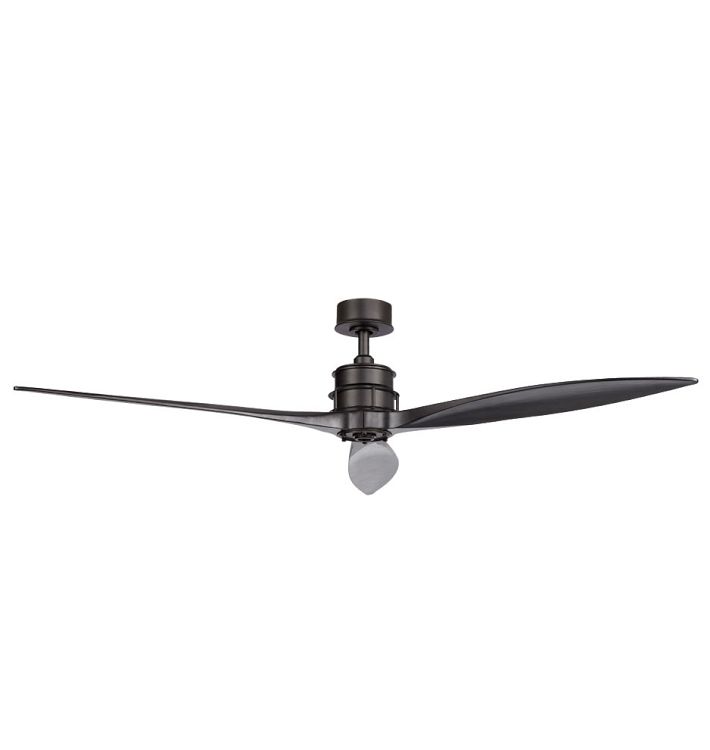 Falcon Ceiling Fan, Matte Black & Matte Black Blade