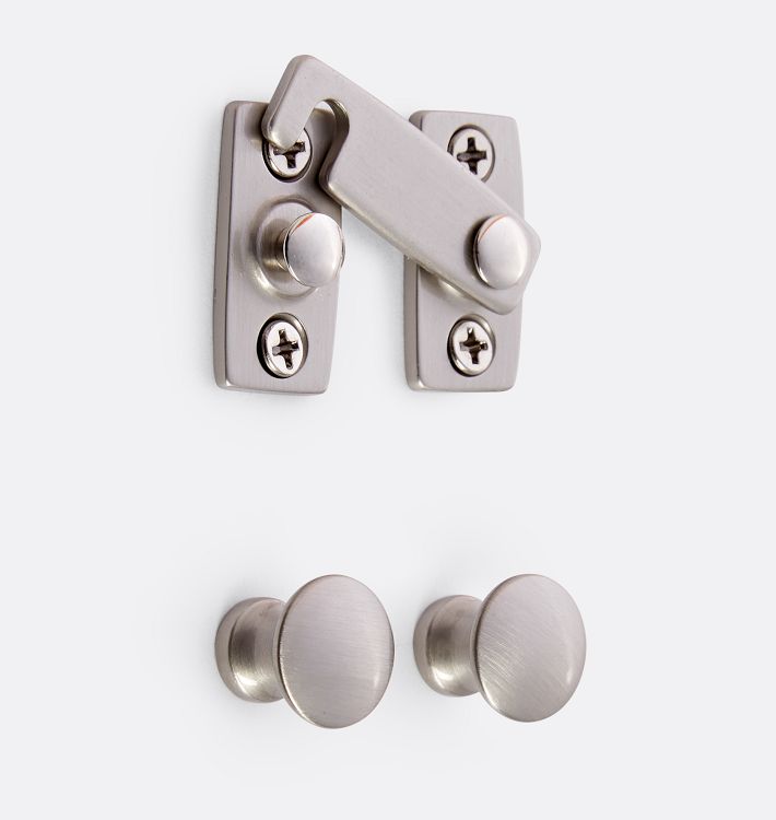 Shutter Lock, Brushed Nickel