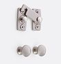 Shutter Lock, Brushed Nickel