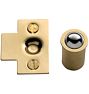 Cabinet Door Ball Catch, Unlacquered Brass