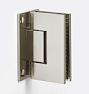 Wall Mount Glass Shower Door Hinge, Brushed Nickel