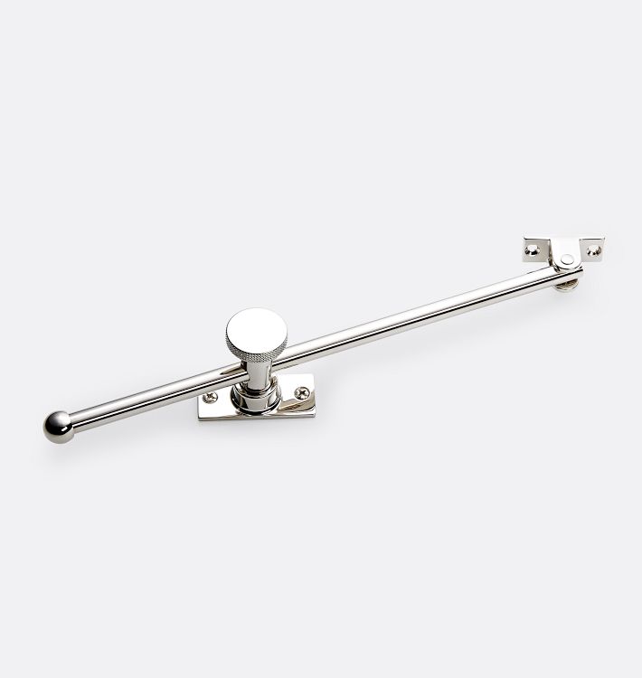 Casement Window Stay, Polished Nickel
