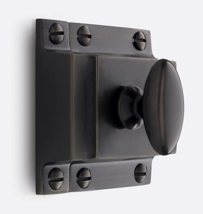 Large Oval Cupboard Latch, Oil-Rubbed Bronze