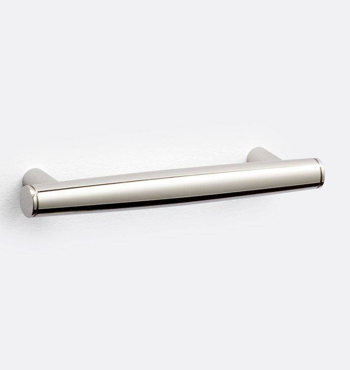 Altona Drawer Pull, 4" Polished Nickel