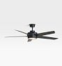 Brambling Ceiling Fan 56in - Matte Black - Black Blades