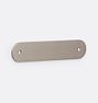 Rounded Rectangle Drawer Pull Backplate, 4" - Brushed Nickel