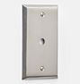 Lewis Cable Switchplate, Brushed Nickel