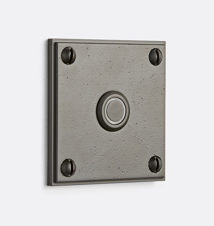 Jerico Square Doorbell, Oil-Rubbed Bronze