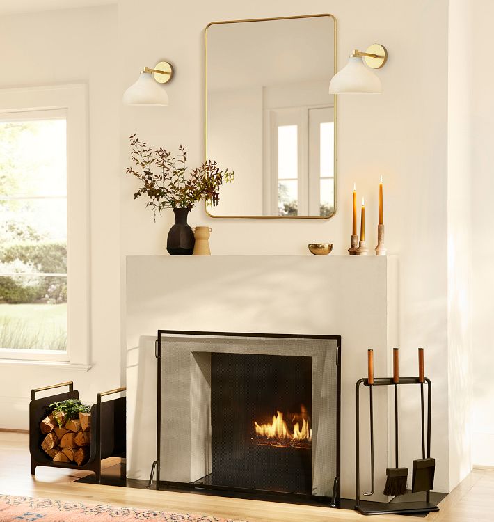 FOLK Abigail Soft Cone Glass Sconce - Oil-Rubbed Bronze