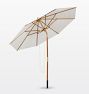 Outdoor Umbrella 9' Round Eucalyptus