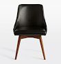 Dexter Swivel Leather Dining Chair