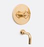 Tolson Pressure Balanced Tub Filler, Aged Brass