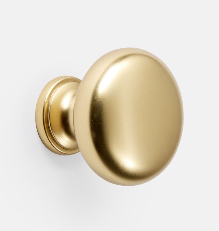 Massey Cabinet Knob, Aged Brass