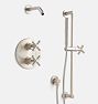 Waterhouse Thermostatic Shower Set with Handshower, Brushed Nickel