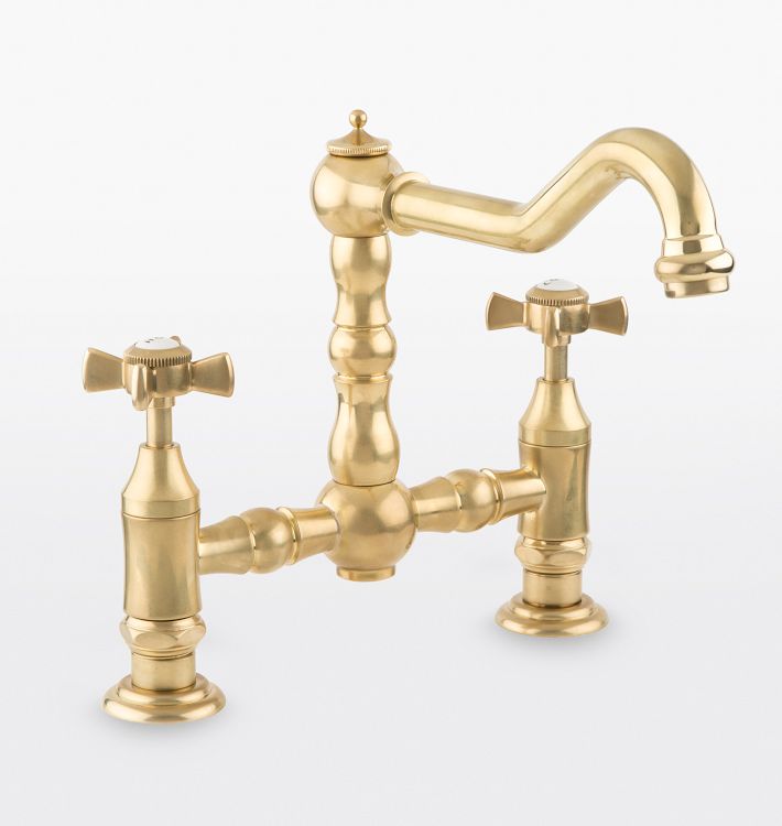 Connor Bridge Kitchen Faucet - Aged Brass