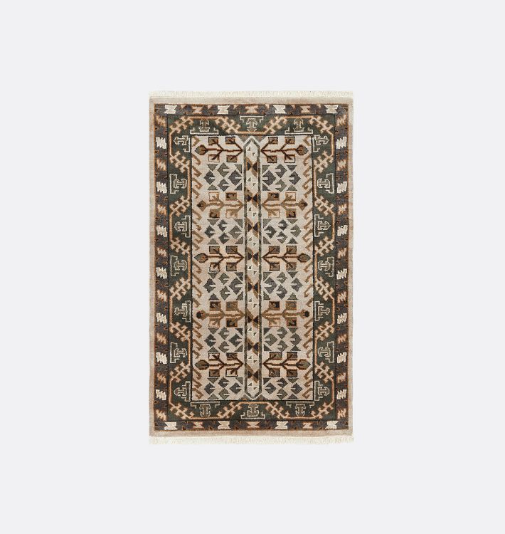 OPEN BOX: Muir Hand-Knotted Rug, Green Multi - 3' x 5'