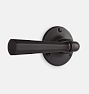 Tate Octagonal Lever Tube Latch Interior Door Set, Oil-Rubbed Bronze Plain