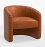 OPEN BOX: Claude Leather Chair, Copeland Leather Cider
