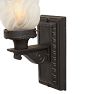 Pair of Antique Classical Revival Sconces with Frosted Flame Shades