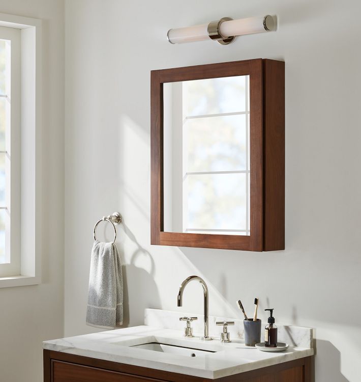 Verona Walnut Surface Mount Medicine Cabinet Rejuvenation