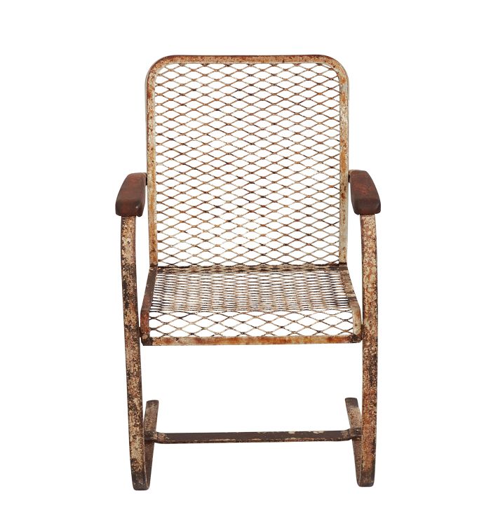 metal mesh chair outdoor