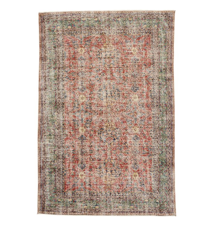 Vintage Turkish Hand-Knotted Rug, 6'x9.5'