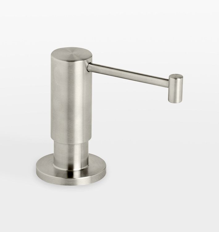 Contemporary Soap Dispenser, Stainless Steel