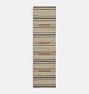 Open Box: Maron Indoor/Outdoor Flatweave Rug, 2.5' x 9' - Ivory and Charcoal