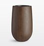 OPEN BOX: Napa Ficonstone Planter, 15.75"D x 26"H - Bark