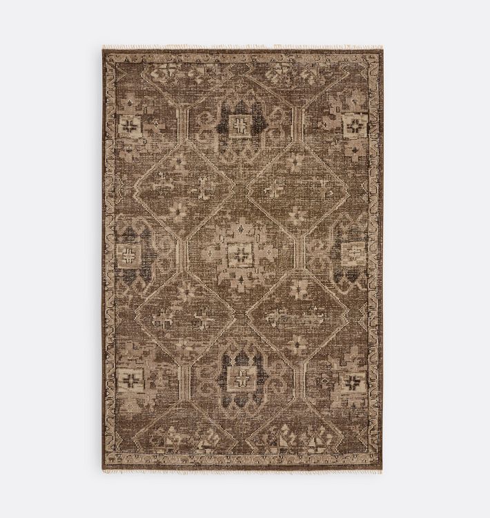 OPEN BOX: Tawney Hand-Knotted Rug, 6' x 9' - Espresso