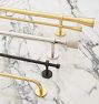 Stanton Adjustable Brass Drapery Rod Set