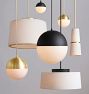 Palo Alto Semi-Flush Mount, 8&quot; Shade