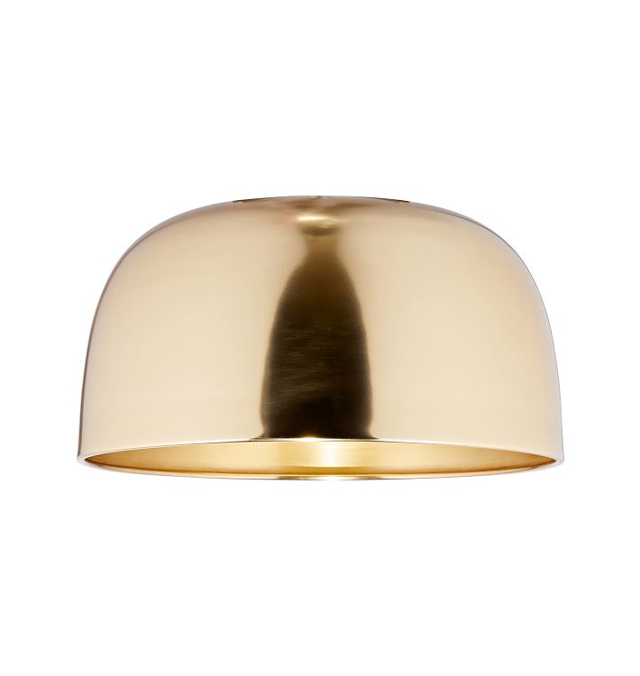 Dekum 11" Aged Brass Dome Shade