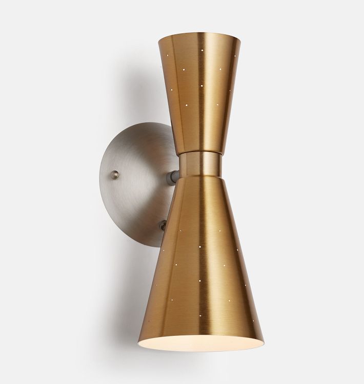 Galaxy Sconce, Bronzetone - Three-Way Rotary Switch