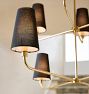 Ansel 46&quot; 8-Light Double Tier Chandelier, Fabric Shades